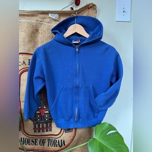 vintage Arizona Jeans blue hoodie.